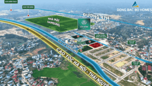 Vị trí Yên Bình Complex Thái Nguyên tại phường Vạn Xuân - Kết nối cao tốc Hà Nội - Thái Nguyên và KCN Samsung.